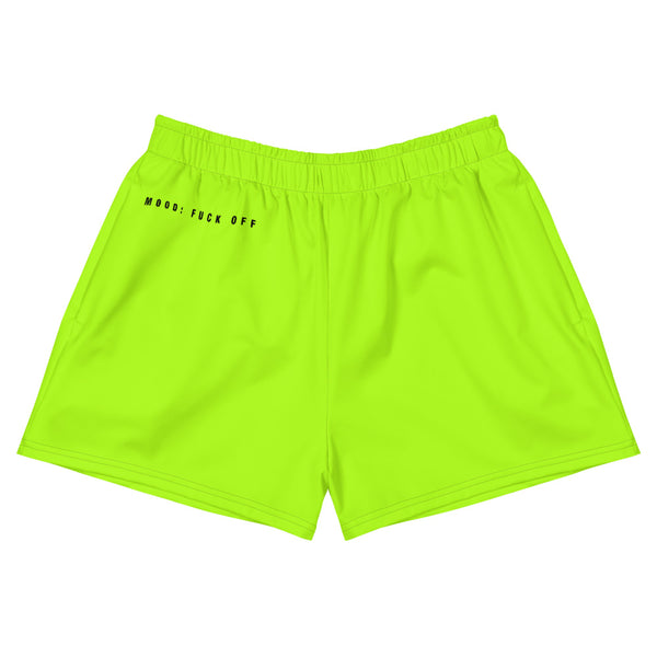 Neon Green | Mood FO | Women's Athletic Short Shorts
